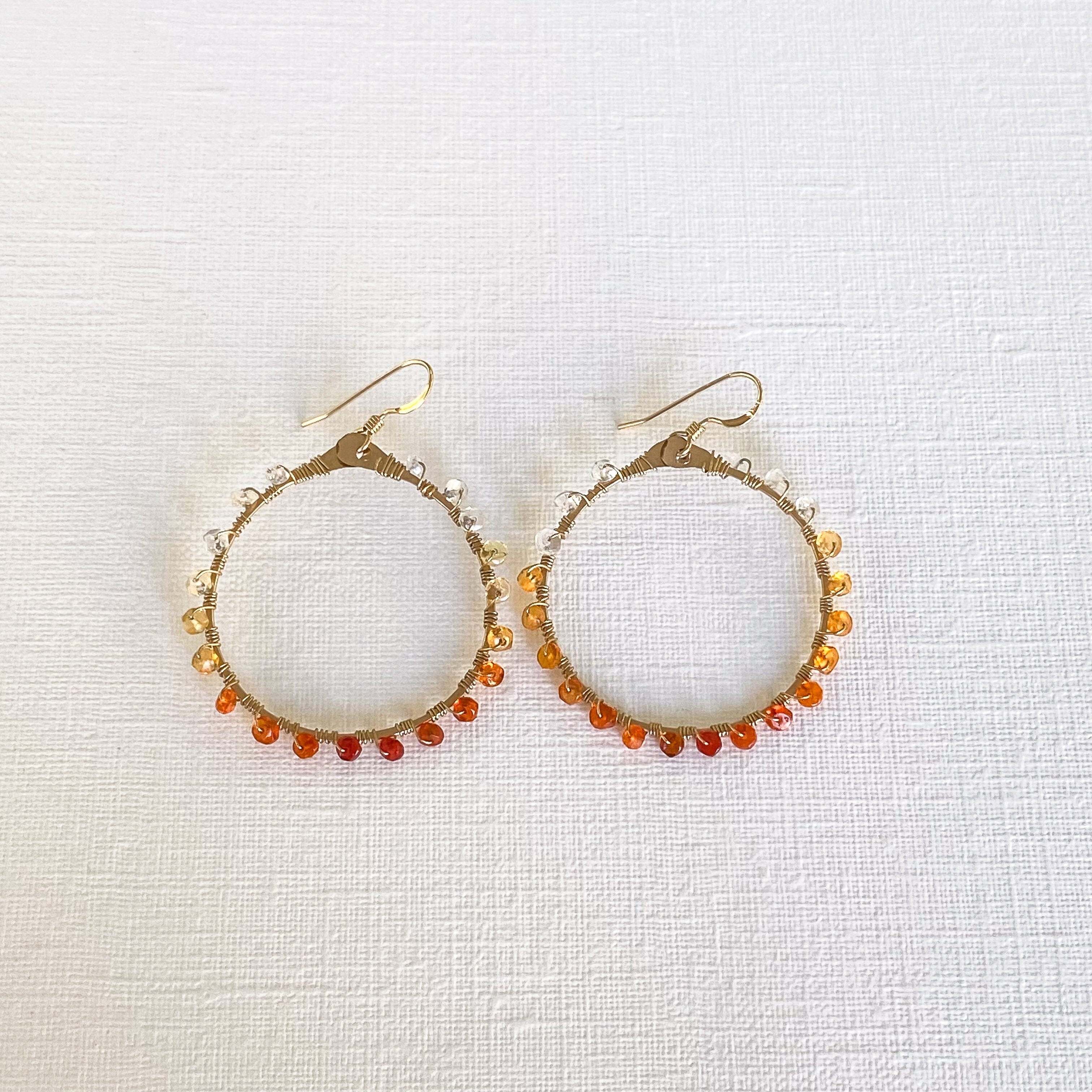 Mexican gold hoop on sale earrings